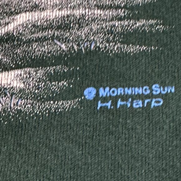 Vintage Morning Sun Sweatshirt Double Collar Winter Snow Farm Cardinals LARGE - Picture 3 of 14